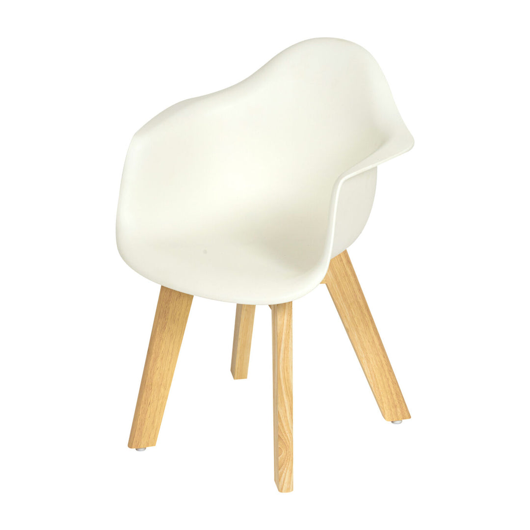 Quax Stoel Kids White set van 2, ideaal voor kinderkamers of speelruimtes, met een stabiel en comfortabel design.